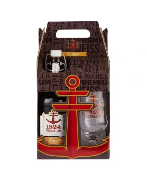 KIT IMIGRACAO PILSEN - 1GF 500ML + 1 COPO
