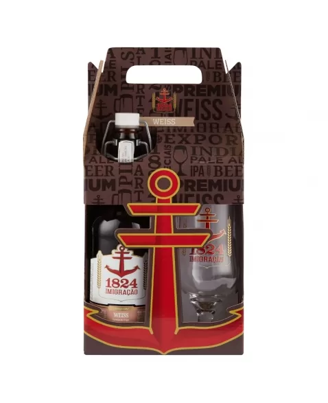 KIT IMIGRACAO WEISS - 1GF 500ML + 1 COPO