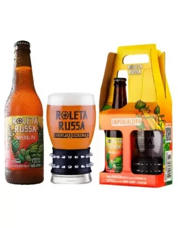 KIT ROLETA RUSSA IMPERIAL IPA - 1LN 355ML + 1 COPO