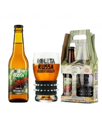 KIT ROLETA RUSSA IPA - 1LN 355ML + 1 COPO