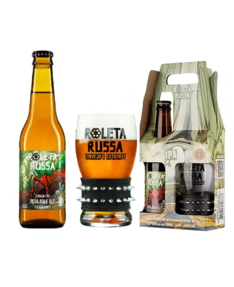 KIT ROLETA RUSSA IPA - 1LN 355ML + 1 COPO