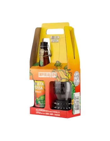 KIT ROLETA RUSSA IMPERIAL IPA - 1GF 500ML + 1 COPO