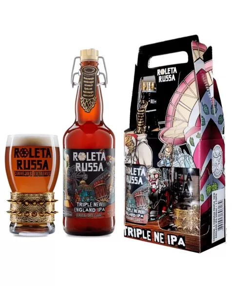 KIT ROLETA RUSSA TRIPLE NE - 1GF 500ML + 1 COPO