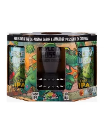 KIT ROLETA RUSSA EASY IPA - 2 LATAS + 1 COPO