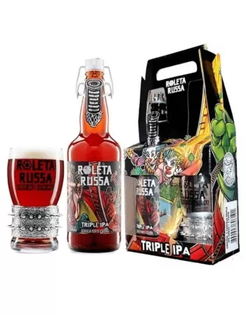 KIT ROLETA RUSSA TRIPLE IPA - 1GF 500ML + 1 COPO