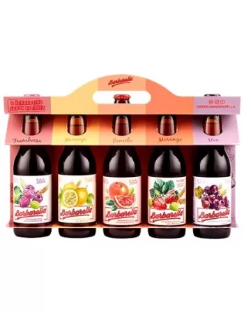KIT BARBARELLA 5 CERVEJAS - FRAMB.+MARAC.+POME.+MORANG.+UVA