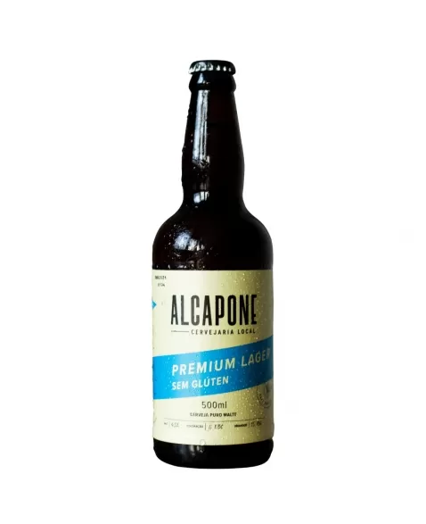 CERVEJA ALCAPONE PREMIUM LAGER SEM GLUTEN GRF 500ML