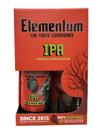 KIT ELEMENTUM IPA - 1GF 500ML + 1 PINT 285ML