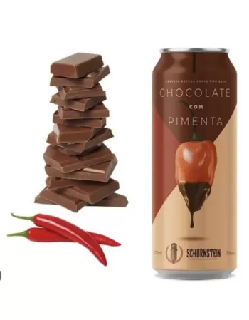 SCHORNSTEIN BOCK CHOCOLATE COM PIMENTA LT 473